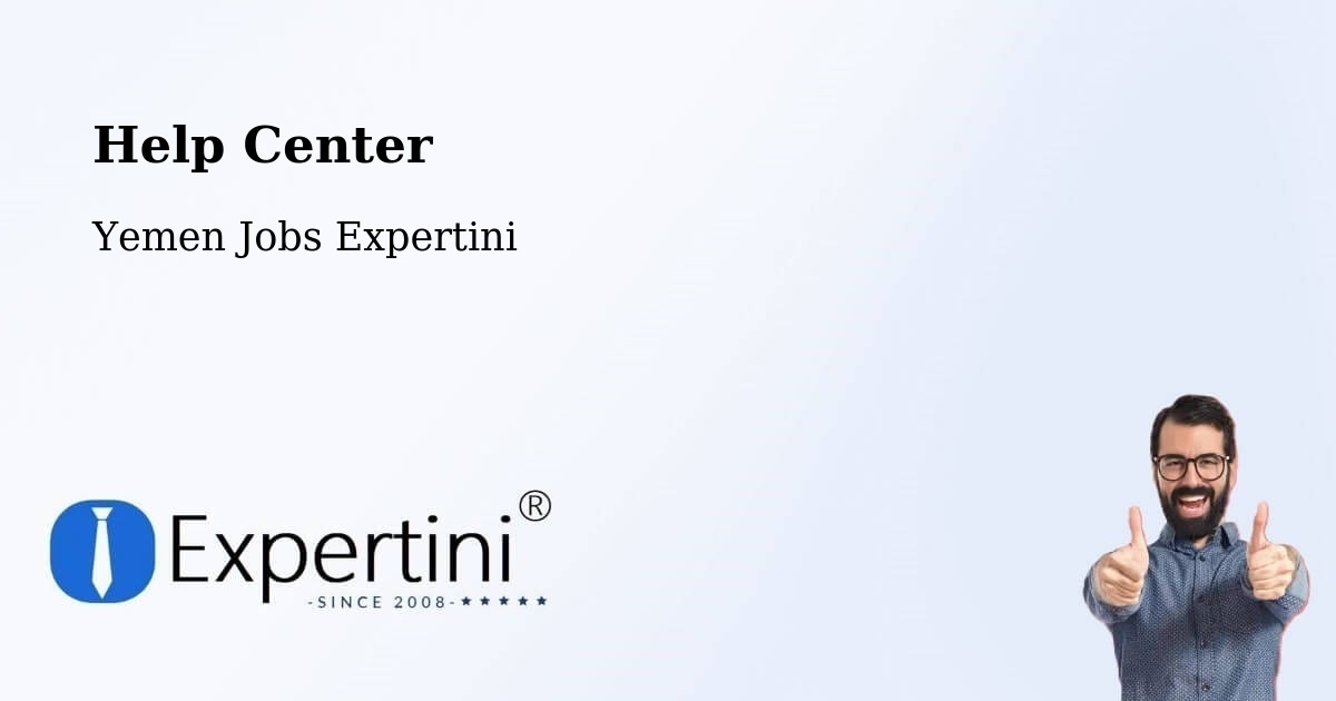 Help Center – Ad Dis - Yemen Jobs Expertini