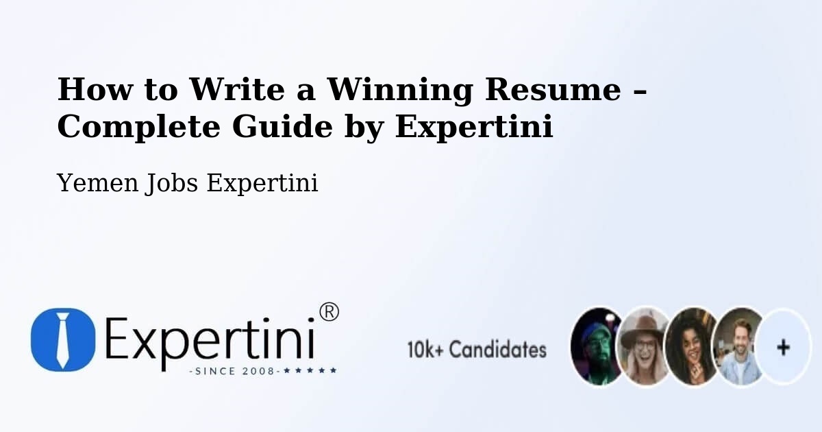 Resume Writing Guide for Job Seekers – Ad Dis - Ad Dis, Yemen Jobs Expertini